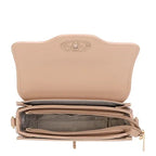 Women's Long & Son Flap Over Shoulder & Cross Body Bag XC3338 - Black