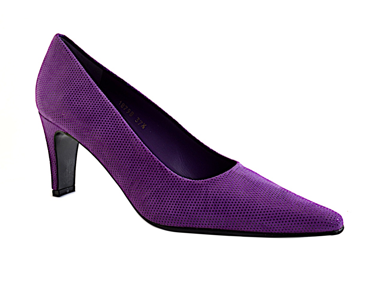 Purple court store shoes mid heel