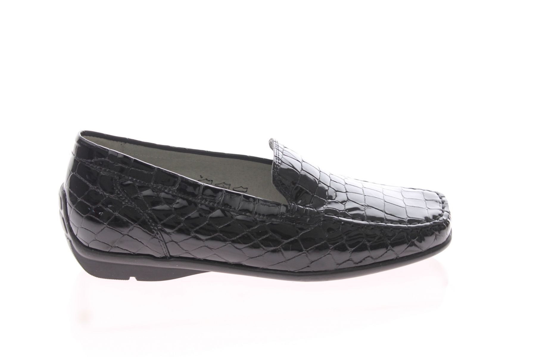 Women's Waldlaufer Harriet 431000150001 Leather Patent Croc Loafer ...