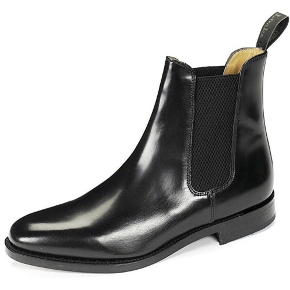 Belønning Hvordan defekt Men's Loake 290B Chelsea Polished Leather Boots - Black