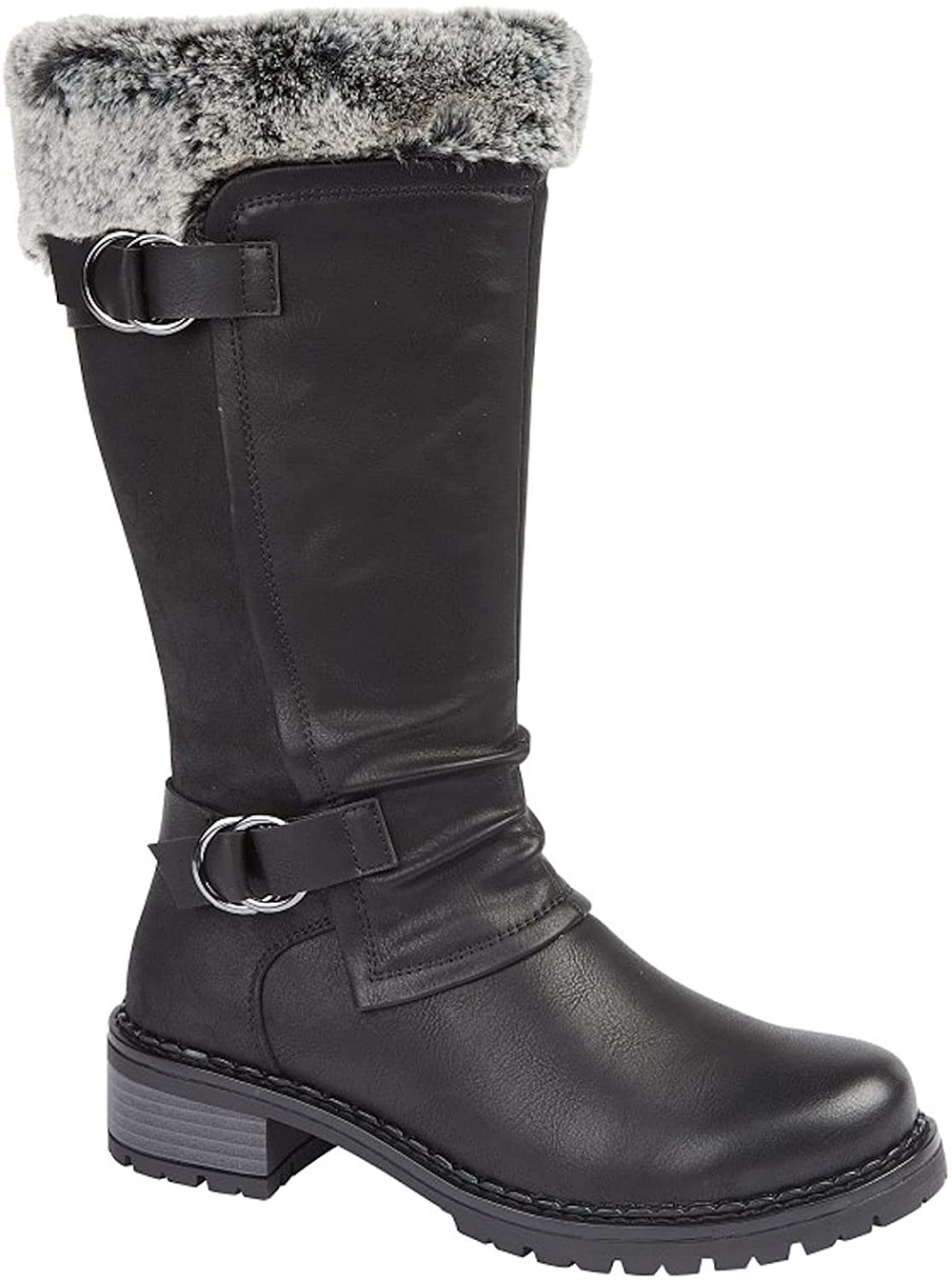 Mid calf hotsell motorcycle boots womens