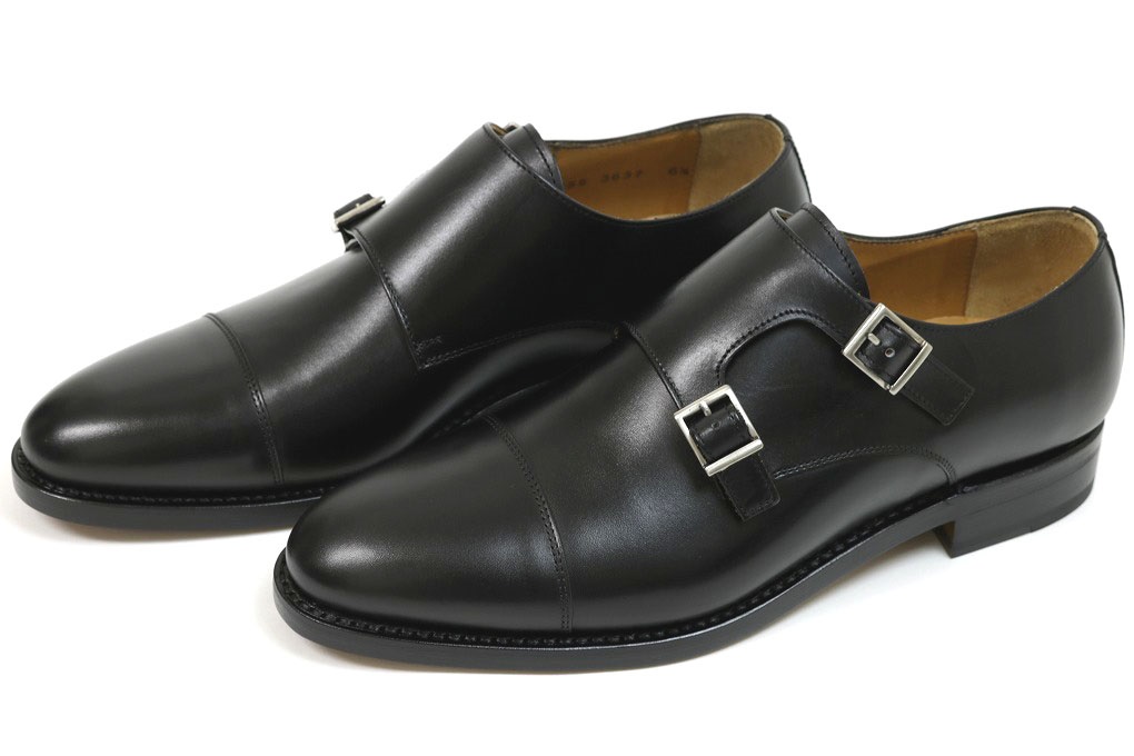 Men's Berwick 1707 Double Monk strap 3637 Goodyear Welted Leather Shoes ...