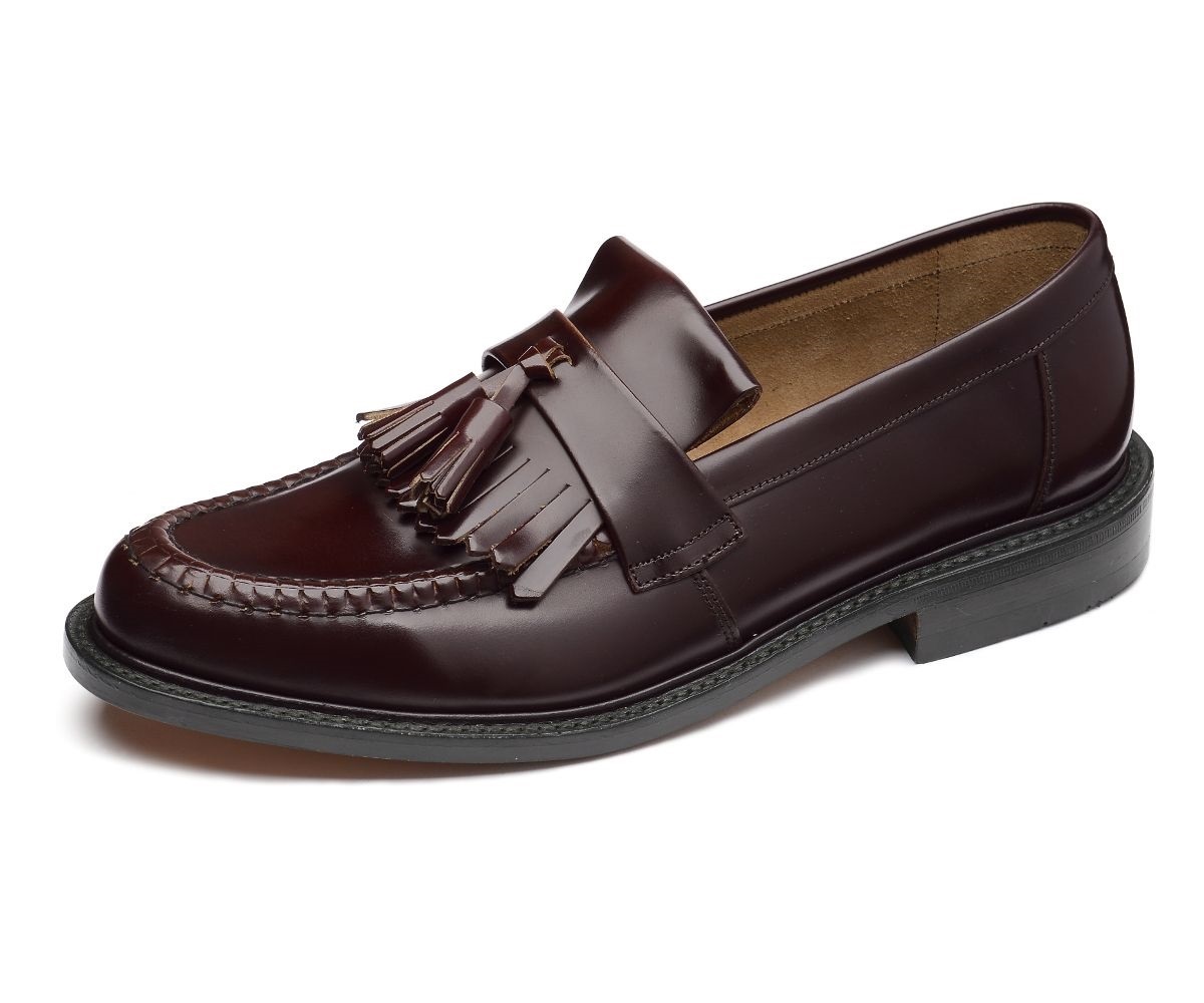 Men's Loake Classic Slip-On Leather Loafer Shoes -