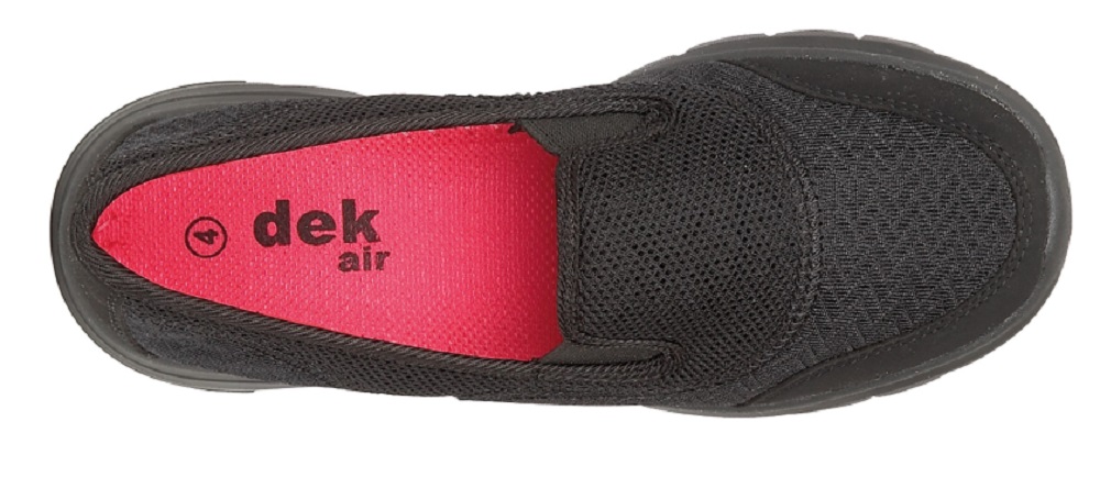 Women s DEK Reef Super Light Twin Elastic Gusset Slip On Sneakers Black
