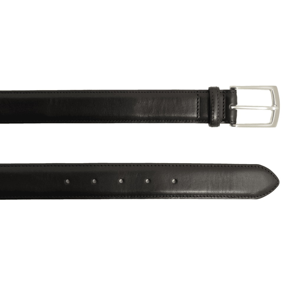 Men's Loake Henry Leather Belts - Black size 42