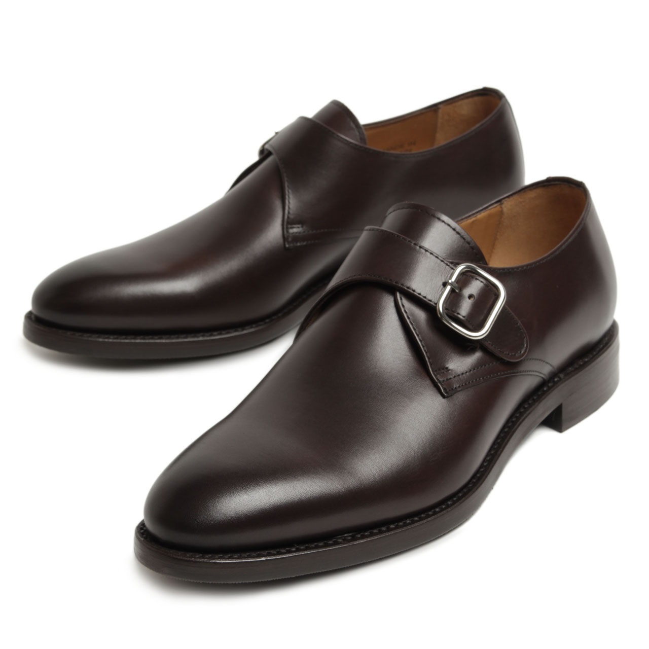 Mens single deals monk strap shoes