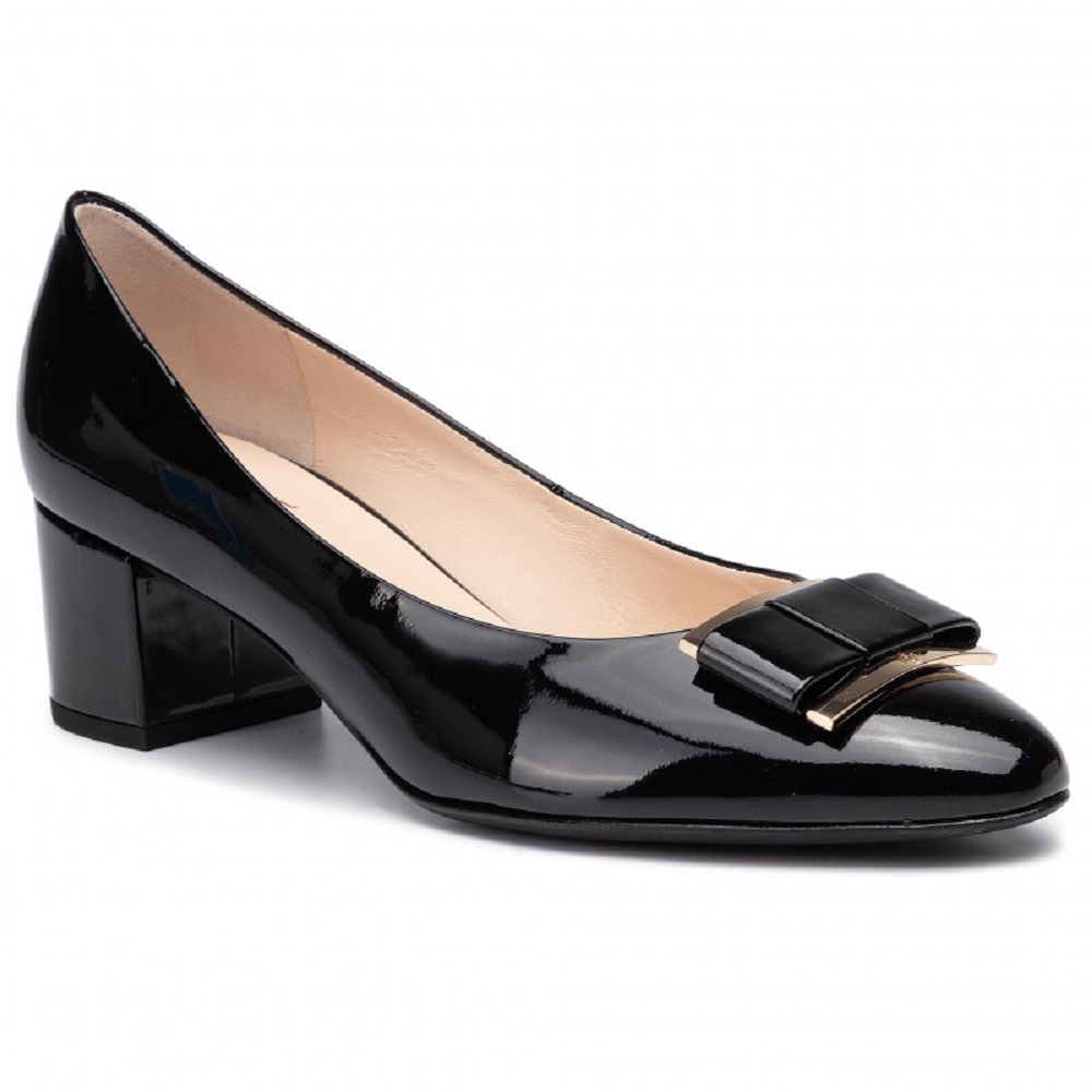 Women's Högl 8-104084 Finesse Closed Toe Court Shoes HO 75 - Black 0100