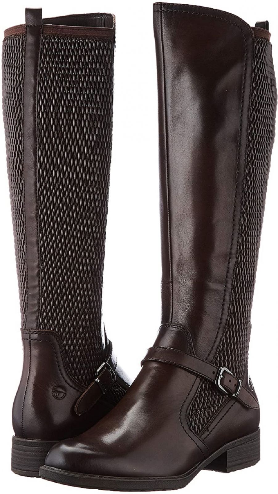 Women's Tamaris 1-25511-25 Flat Knee High Boots - Mocca Brown