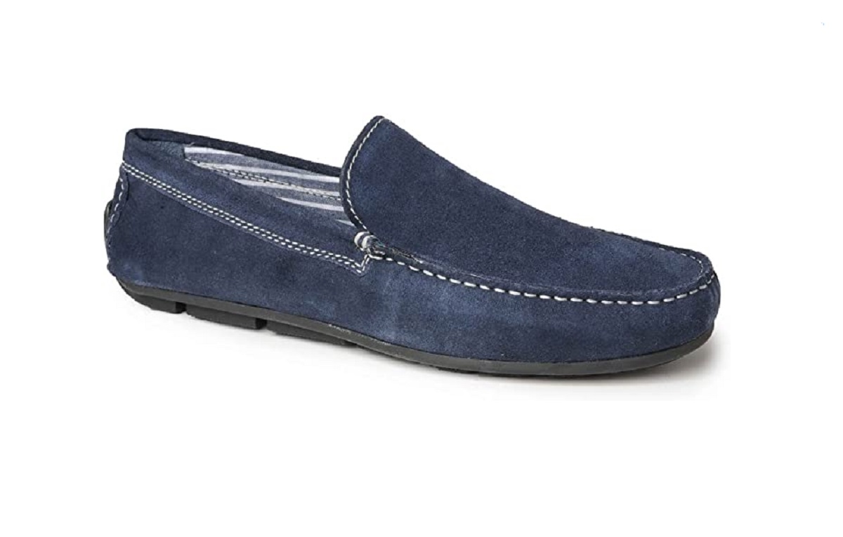 Men's Catesby CL940D Leather Slip On Loafer Shoes - Drive Navy