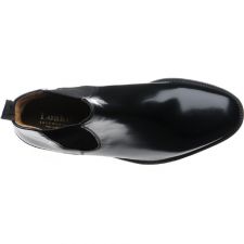 Men s Loake 290B Chelsea Polished Leather Boots Black