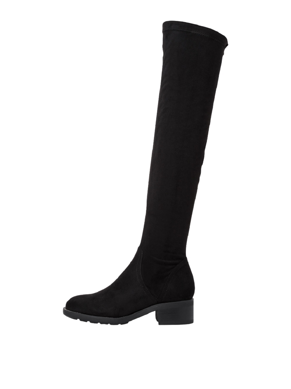Women's Tamaris 1-25507-29 Over Knee Long Flat Boots - Black