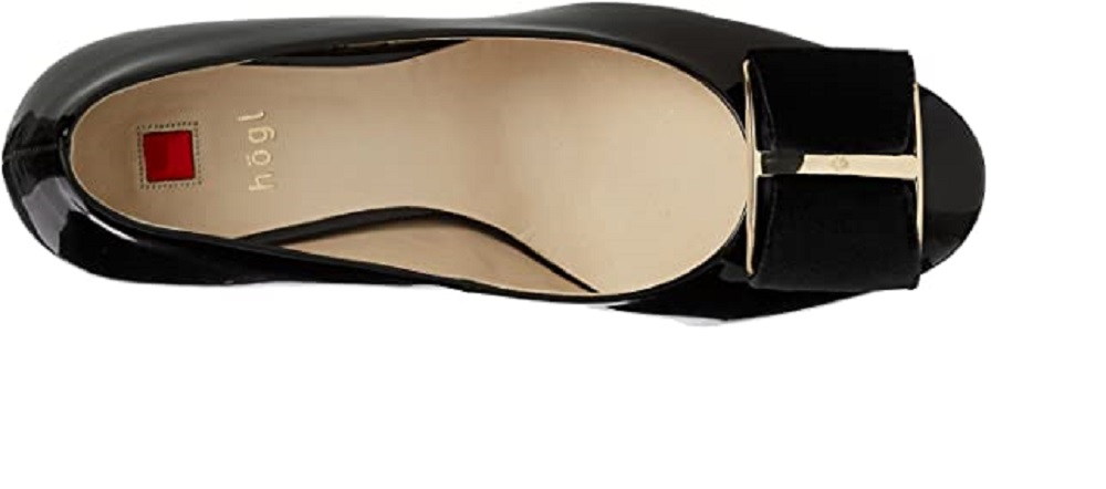 Hogl black hotsell patent shoes