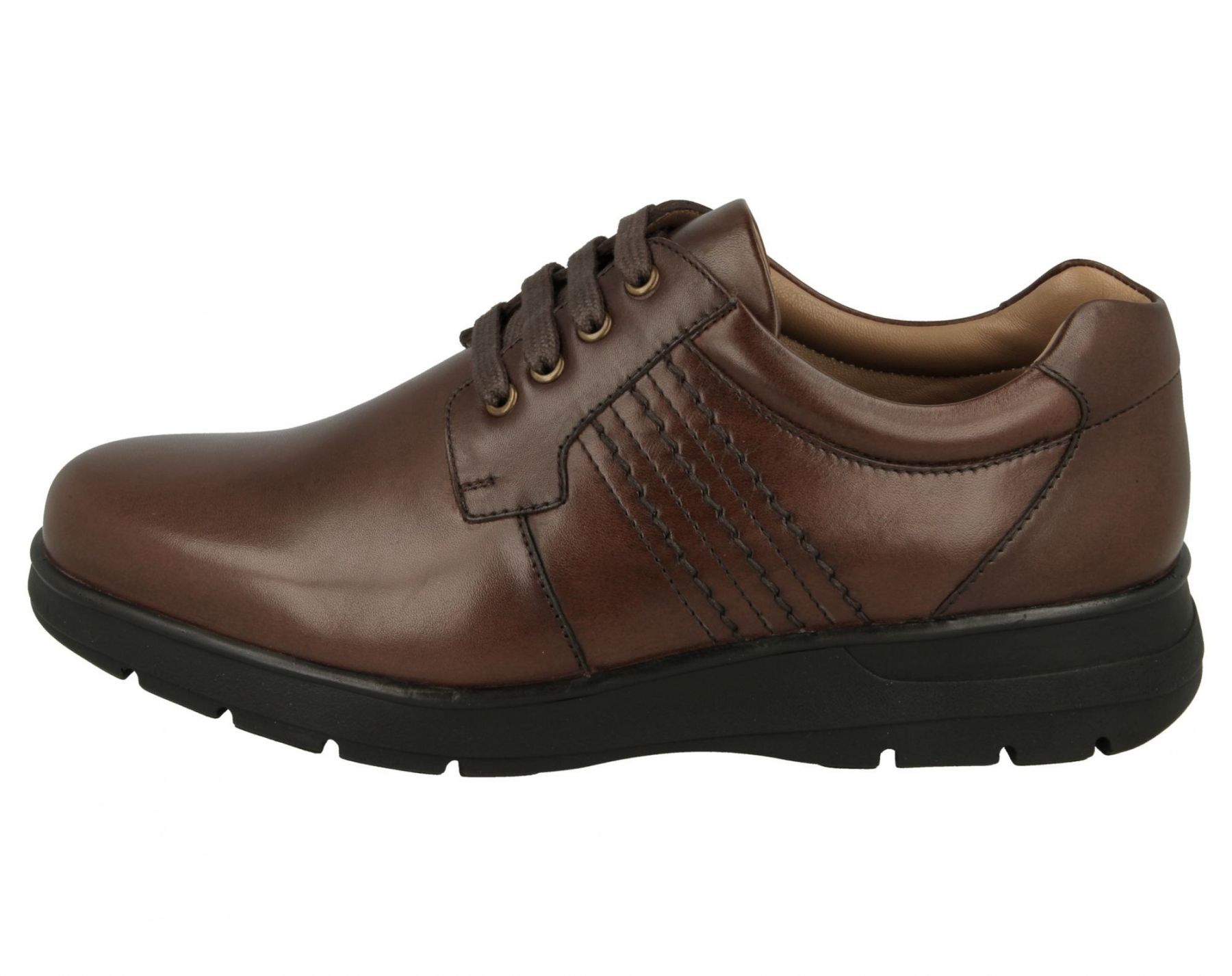 Men's DB Wider Fit Chatham Leather Lace-Up Shoes - Brown